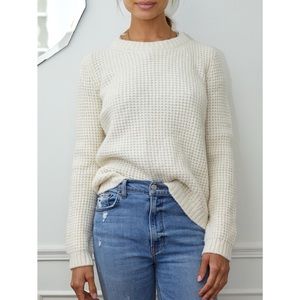 Massimo Dutti waffle knit sweater